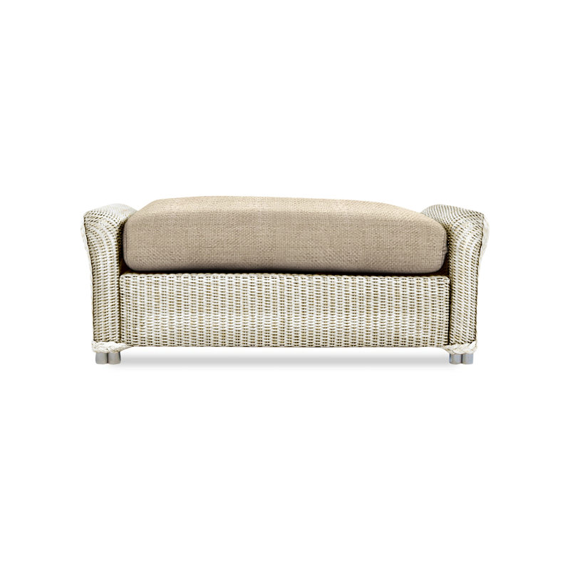 Reflections Outdoor Ottoman, Sandberg Flax, Mink