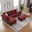 Canapé modulaire rembourré réversible avec repose-pieds-133070997-133070999