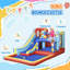 Château gonflable 14,3 x 8 pi, château gonflable 4 en 1 avec ventilateur
