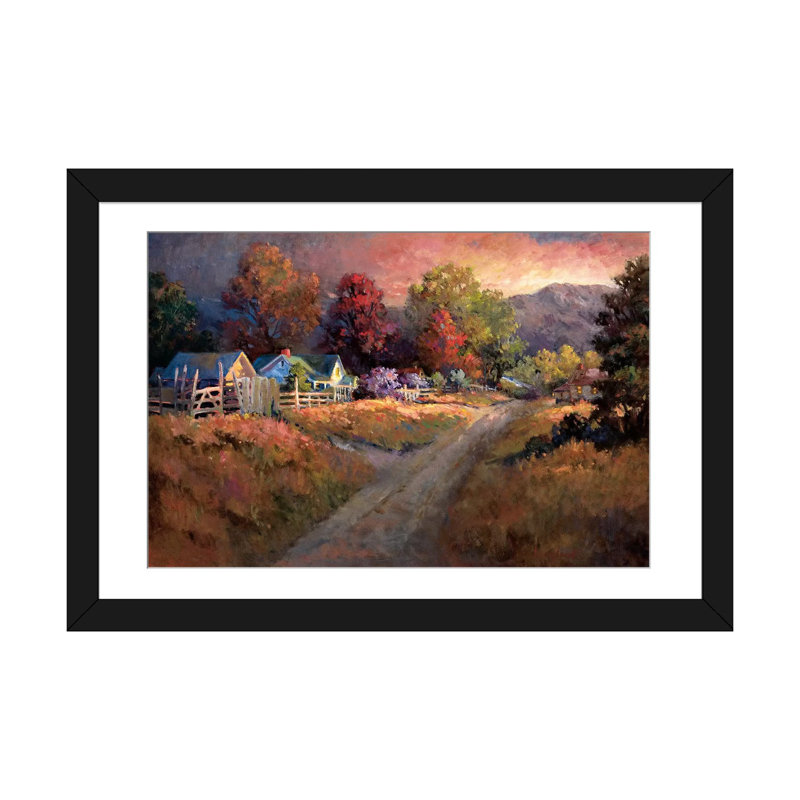 «Rurale Vista I», impression sur toile, H 16 po x l 24 po x P 1 po, Toile tendue, Blanc