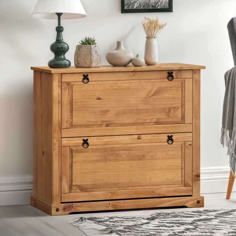 Bayhills Rectangle Accent Cabinet, Brown, Black