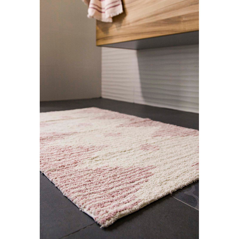 Luxury Cotton Bathmat, Dusty Rose, 27.6 x 43.3 inches | 100% Cotton, 1.5 lbs | Ultra-Soft, Machine Washable at 86°F, High Absorbency, Perfect for Bathroom, Spa & Home Decor | Stylish & Functional Design