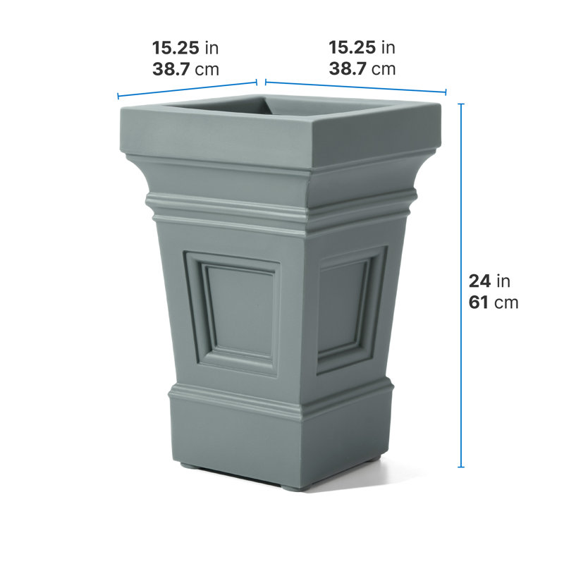 Step 2 Atherton Self-Watering Planter Box, 1, Sage Gray