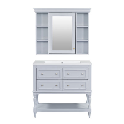 Meuble-lavabo 36 po avec armoire à pharmacie