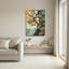 Ensemble de 1 tableau abstrait sur toile représentant un arbre-1405238905