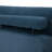 Bentura Oversized Upholstered Navy Corduroy Chaise Lounge with Armrests & Throw Pillows-114357314-95259942
