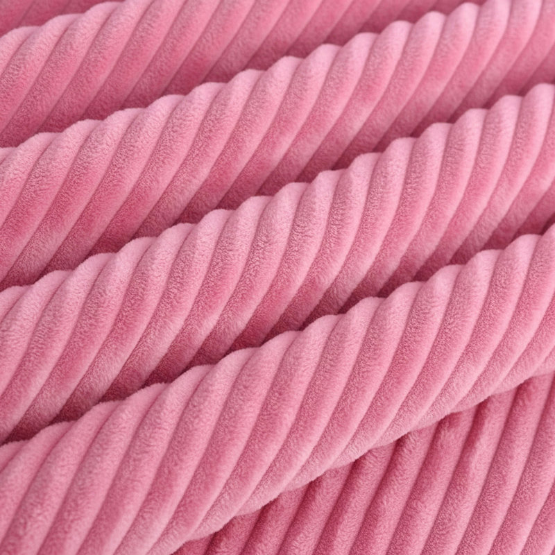 Repose-pieds plein Corduroy Upholstery, Rose