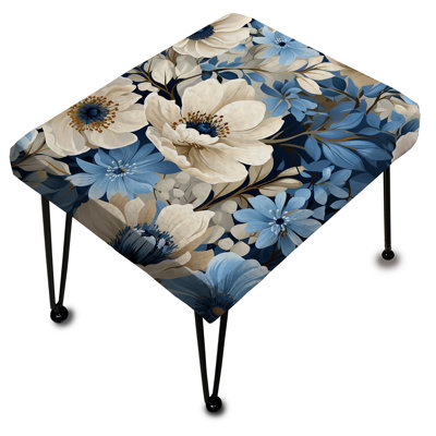 Serene Blue Garden Blooms Floral