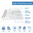Flex 32" W x 32" D x 78" H Semi-Frameless Square Tub Enclosure with Fixed Panel and Base Included-84327424