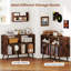 Record Player Stand With Charging Station And Open Shelves