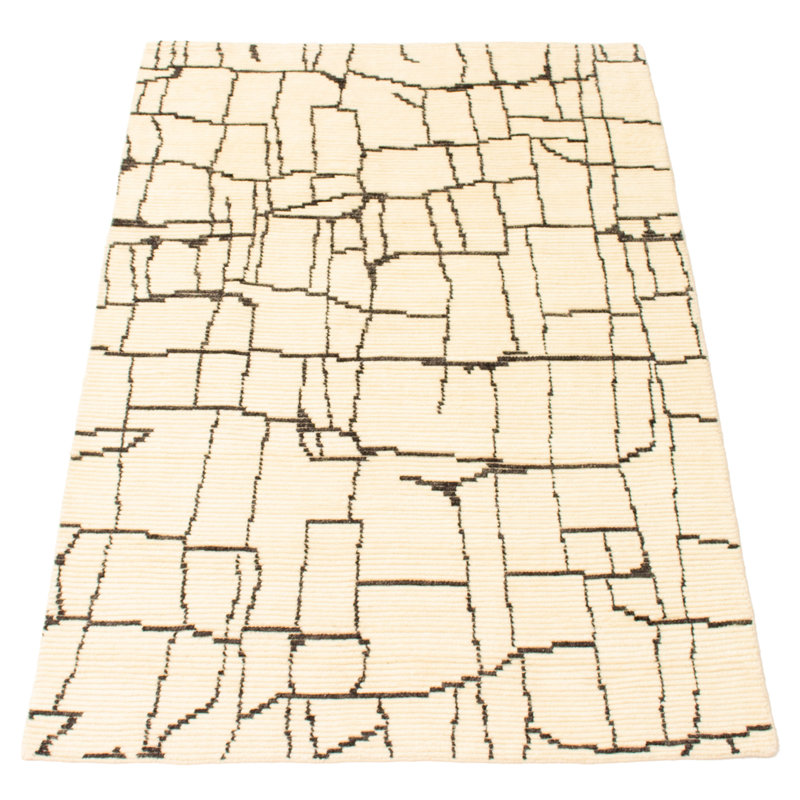 Tapis unique en laine noué à la main nouvel âge de 5 pi 1 po x 7 pi 9 po Inshirah