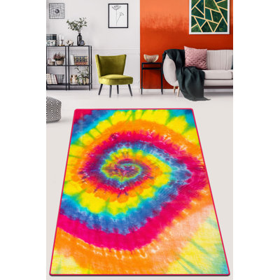 Premium Non-Slip Area Rug, 3.3 x 5.9 ft, 100% Polyester, 0.16 in Pile Height | Antibacterial, Machine Washable, Felt Dot Underside | Perfect for Living Room & Bedroom, Soft & Durable Design