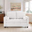 Upholstered Tufted Convertible Pull-Out Sleeper Sofa Bed - Adjustable Backrest With 2 Soft Pillows-2061366989