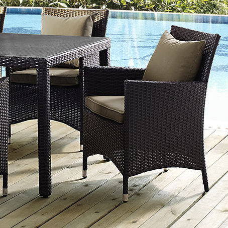 Fauteuil d'extérieur Modway Convene, Moka
