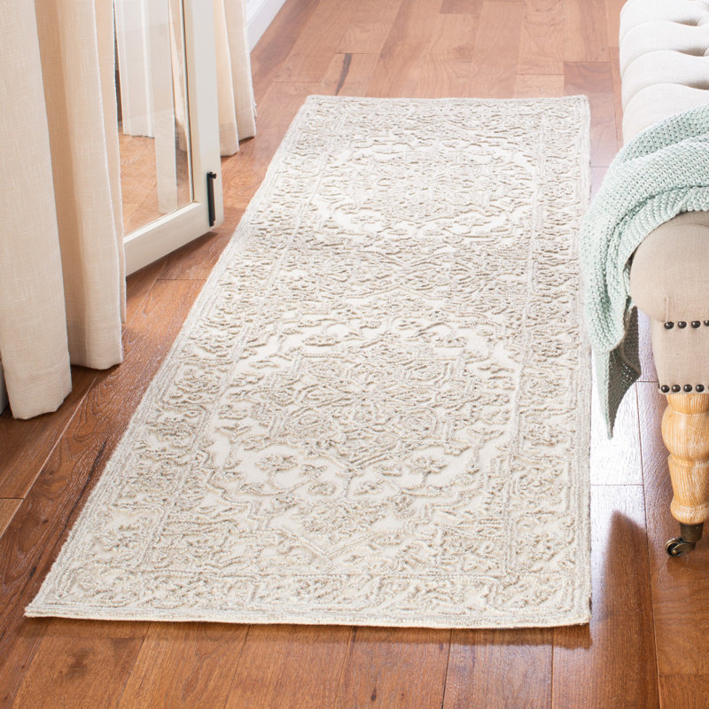 Comstock Hand Tufted Indian Wool And Cotton With Latex Oriental Rug, Runner 2'3" x 8'