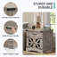 Table d'appoint de style campagnard avec table de charge et table de chevet 23,6 po-1814707127