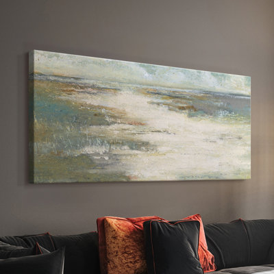 Misty Coast - Toile tendue avec châssis - Prêt à accrocher
