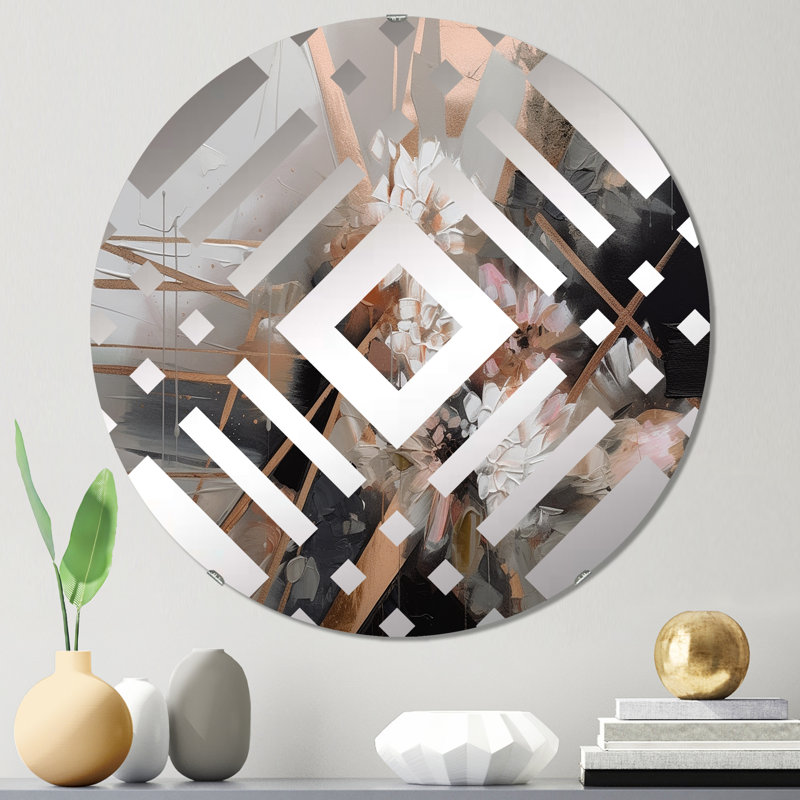 Miroir décoratif Chandru, 23,6 po x 23,6 po
