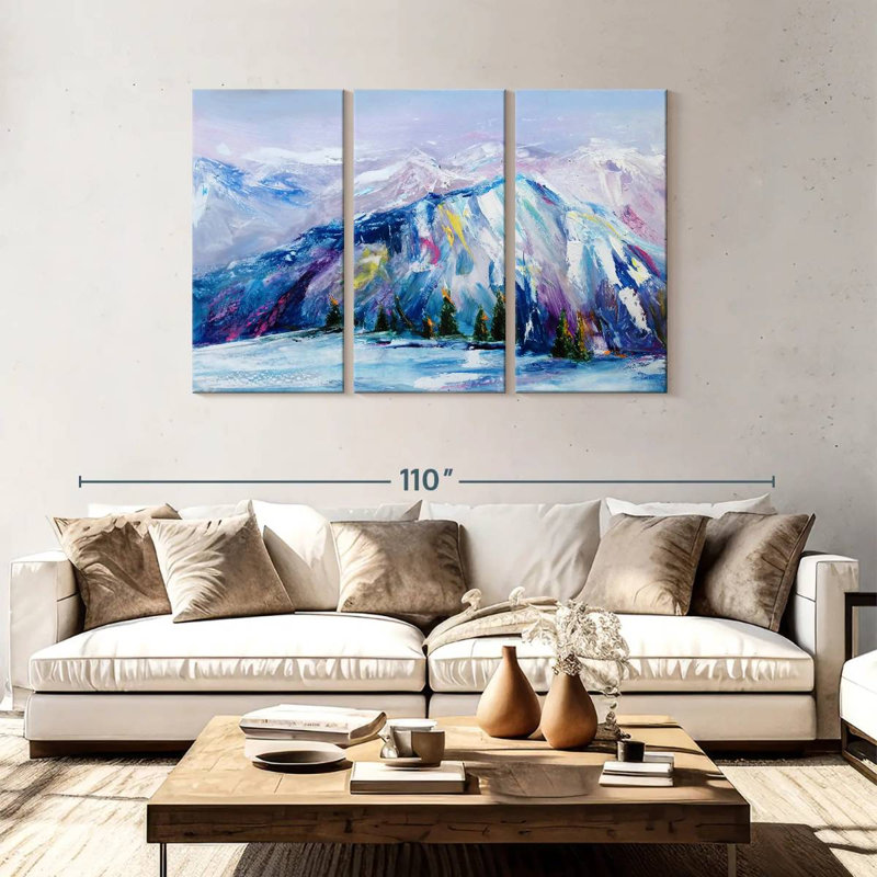 Alvord Blue Ridge Mountains Oil, 48" H x 74" W
