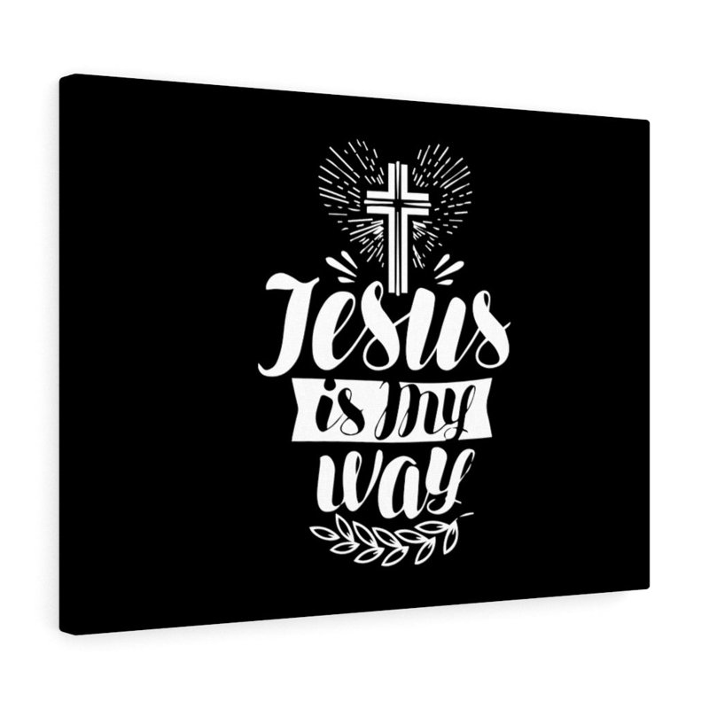 Jesus Is My Way Cross 1 Piece Wrapped Canvas Wall Art, 61cm H x 76cm W