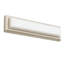Barre lumineuse DEL intégrée de 45,7 cm (18 po) en nickel brossé pour meuble-lavabo de salle de bain-737440560-737440563