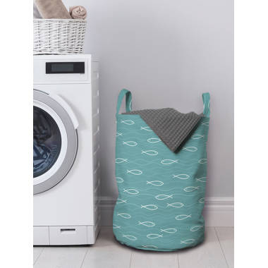 Buy Yellow Weaves Laundry Bag/Basket for dirty clothes, Folding Round 