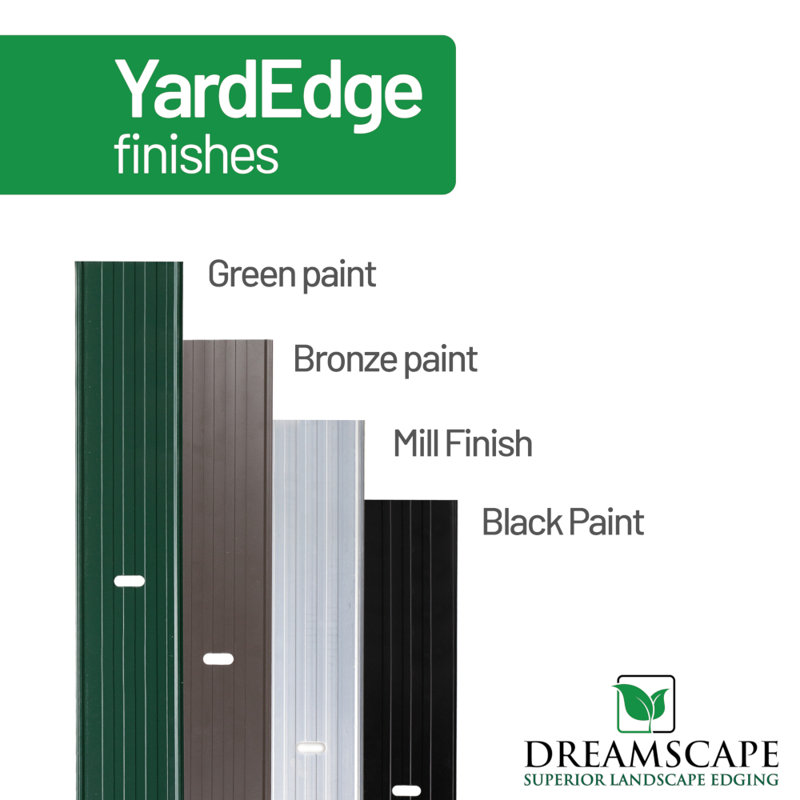 Yardedge 1/8 po x 4 po x 6 pi (boîte 72 pi) -, Bronze Duraflex