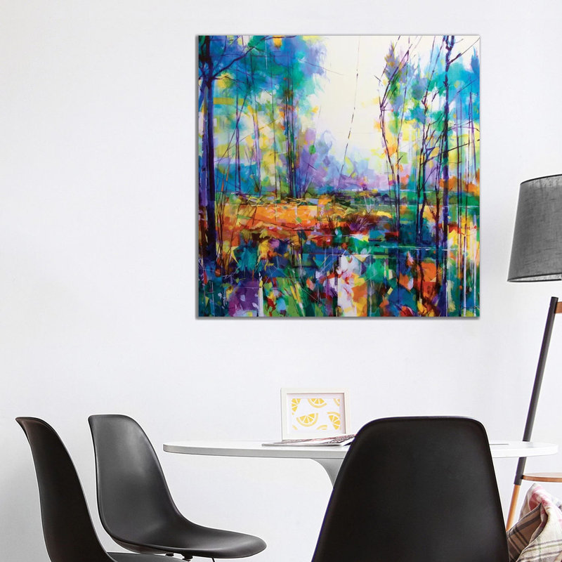 Meadowcliff Mayhem by Doug Eaton - Painting on Canvas, Wrapped Canvas, 93.98 cm H x 93.98 cm W x 1.91 cm D