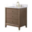 Meuble-lavabo simple 30 po avec plateau en marbre d'ingénierie-107663169-107663151-107663165