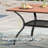 Square Outdoor Patio Dining Table-1433253266