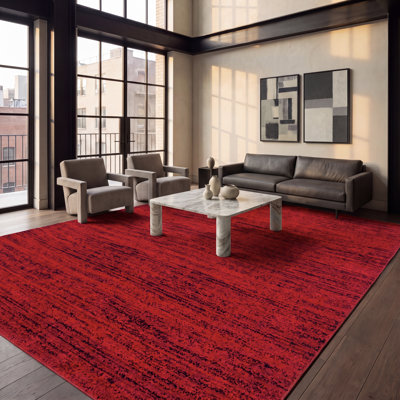 Tapis rouge / noir Riebe