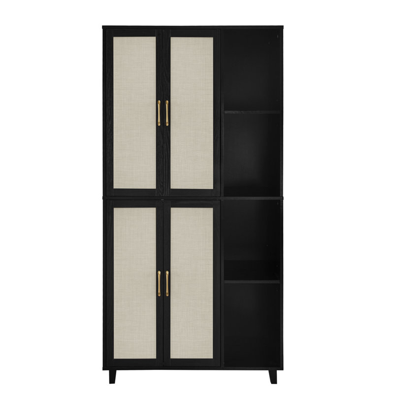 36.2'' Wide Filing Storage Cabinet, Black