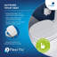 Hayward Flexi-Fix Wooden Toilet Seat - Tongue & Groove Design, Anti-Bacterial Treated Finish and Adjustable Hinges with Top and Bottom Fixings Included (White O Shape)