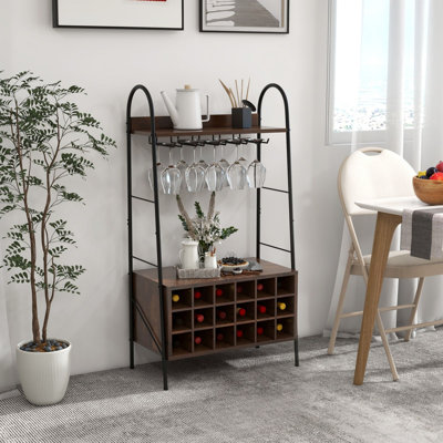 Wine Bottle & Glass Rack