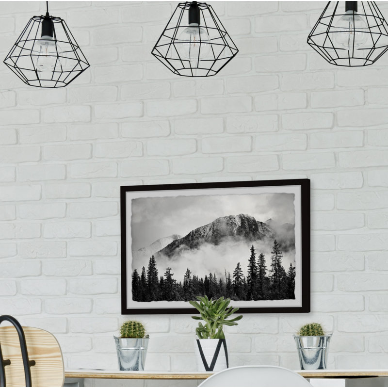 Forest On Fog - Single Picture Frame Print, 41cm H x 61cm W x 3.81cm D