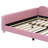 Upholstered Daybed With Cloud-Shaped Backrest-339430096