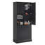 Grande armoire de rangement pour salle de bain avec grand panier rabattable-1788600597