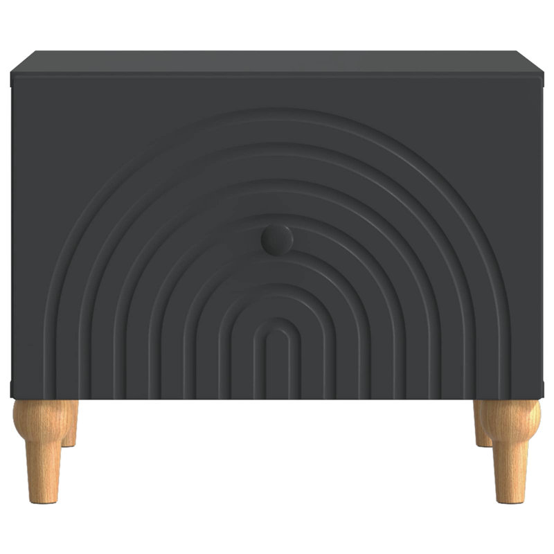 Coffee Table with Storage, 40cm H x 50cm L x 49cm W, Black