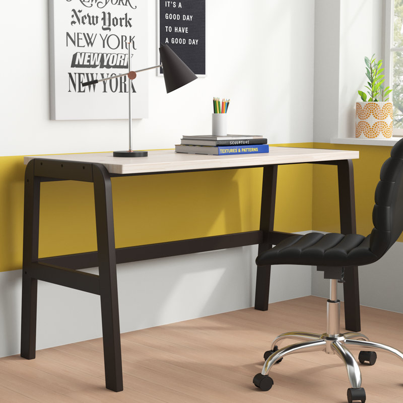 Goodspeed Solid Wood Writing Desk, Black