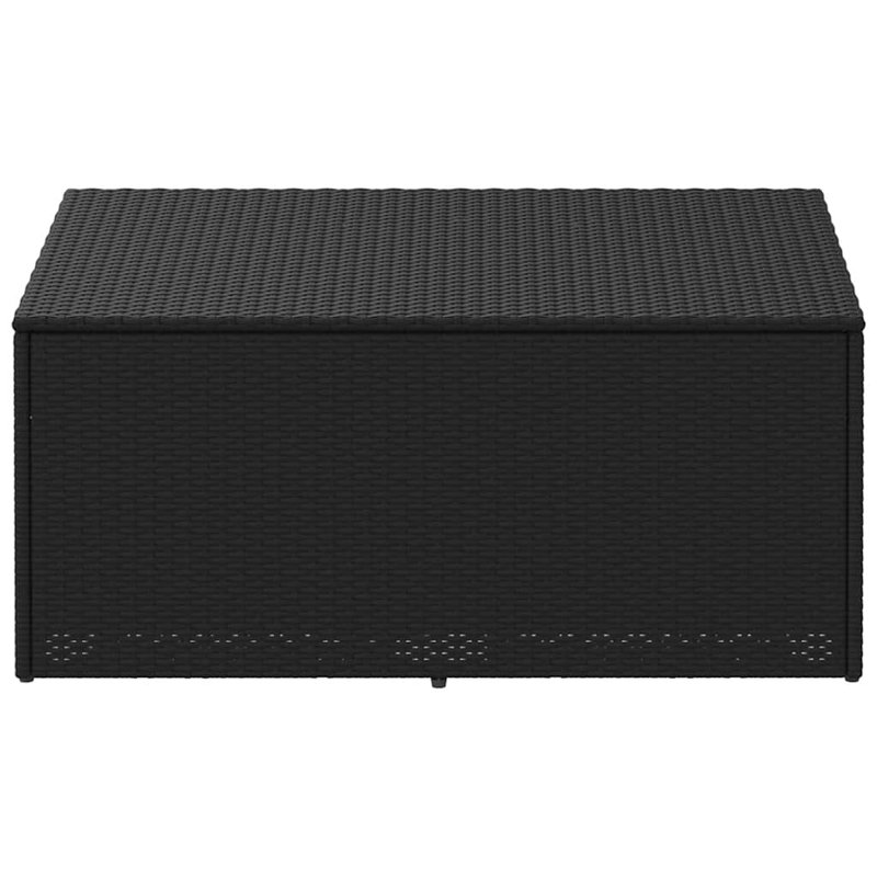 Garden Storage Box 110X50x58 Cm Poly Rattan, Black