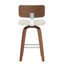 Tabouret de bar et de comptoir pivotant en cuir Derek-1827681350