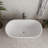 54" Streamline Soaking Freestanding Tub With Internal Drain-108964851