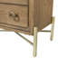 Table de chevet 2 tiroirs Latte