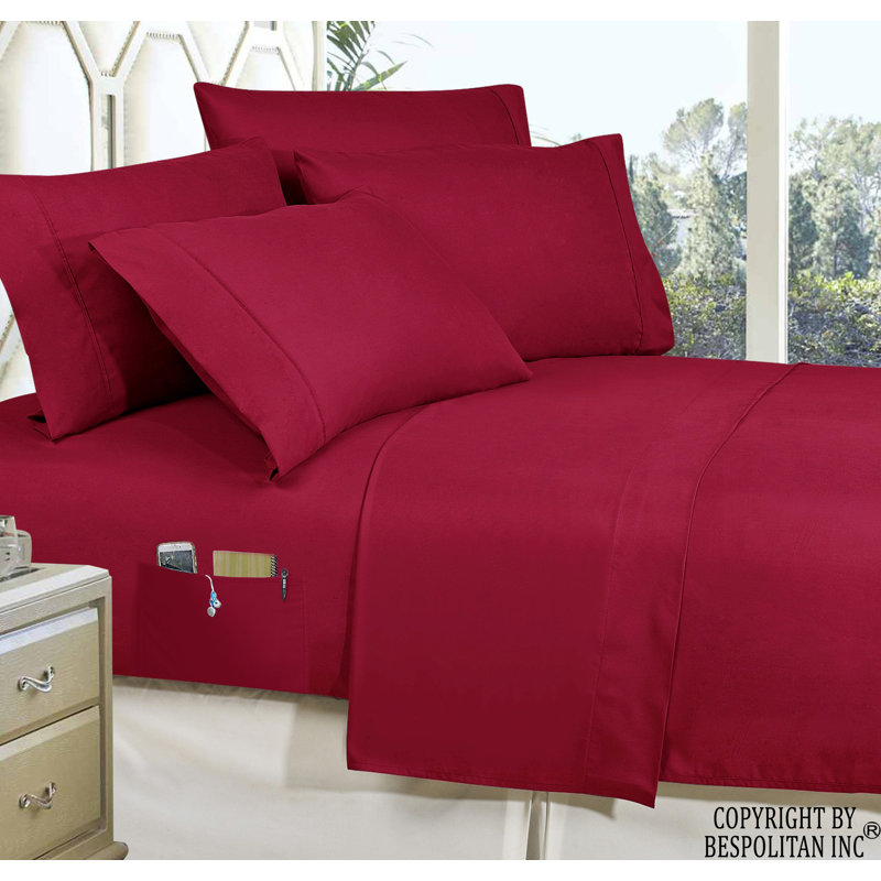Sheet Set, Burgundy, California King