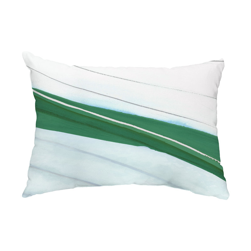  Housse et insert de coussin rectangulaire d'extérieur en bois Boat Bow, vert