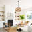 5 - Light Dimmable 3-Tier Drum Chandelier-1487127289