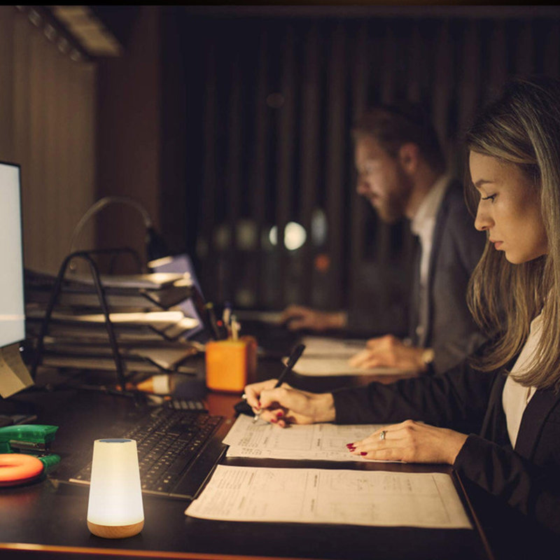 Lampe de chevet, lampe portative pour chambre à coucher, chambre de bébé, veilleuse à DEL, veilleuse RVB à changement de couleur 13, USB rechargeable