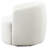 Eadey Faux Sheepskin Upholstered Swivel Chair Natural