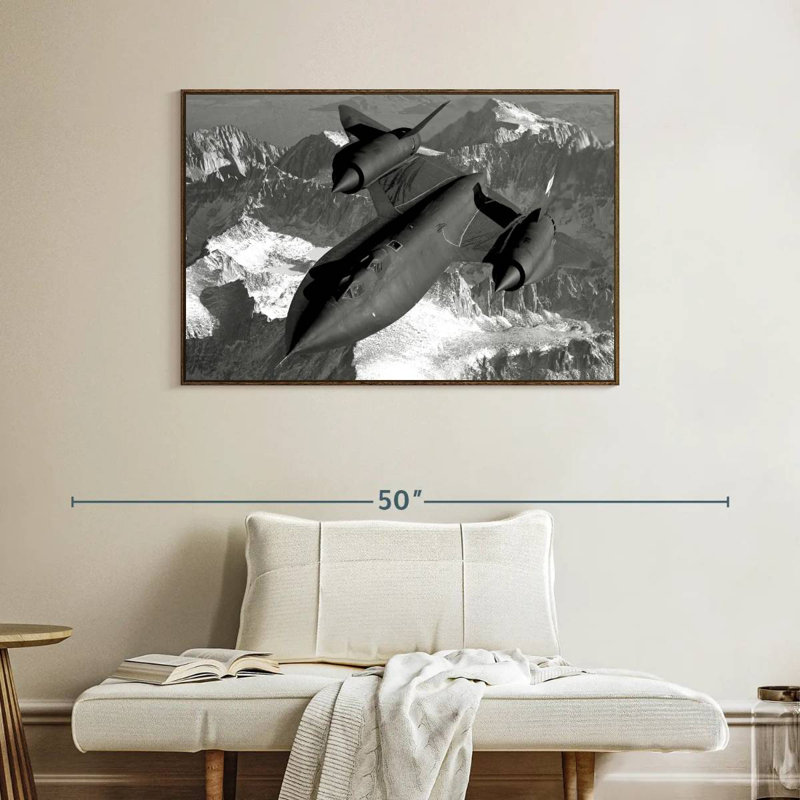 SR-71 merle, Cadre flottant noyer, 40 po x 27 po