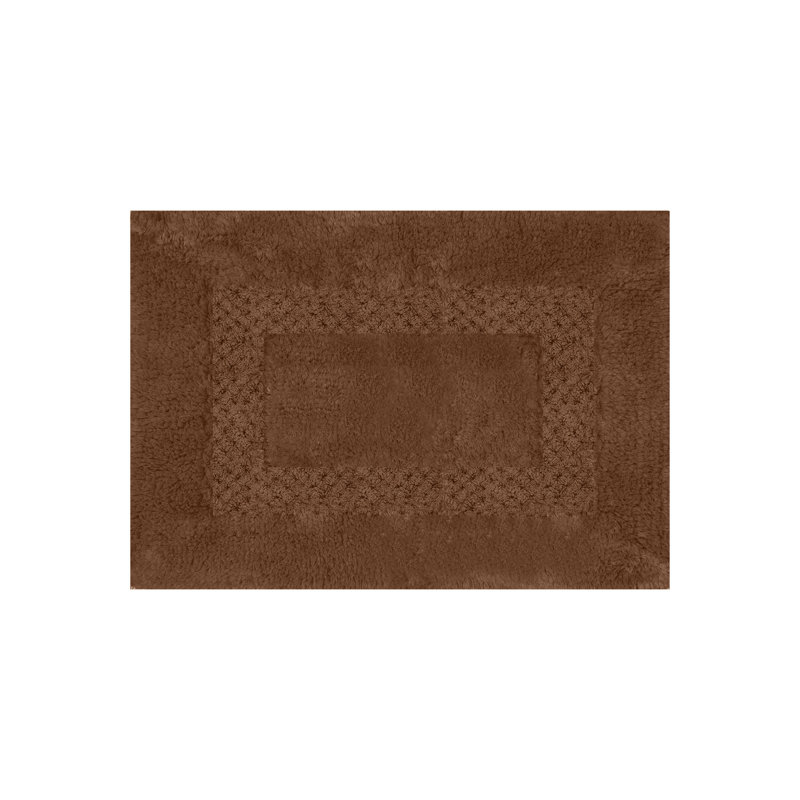 Tapis pour salle de bain Antigona, l 17 po x L 24 po, Brun